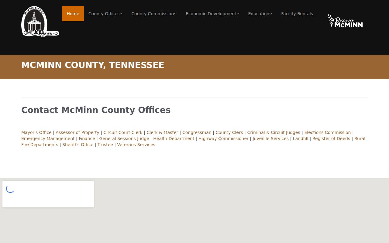 McMinn County most wanted records and official county contact routing