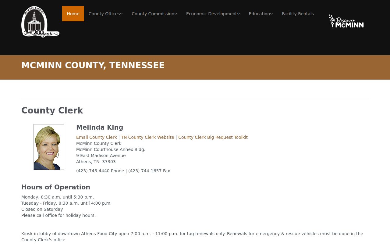 McMinn County warrant search routing distinguishes county and circuit clerk offices