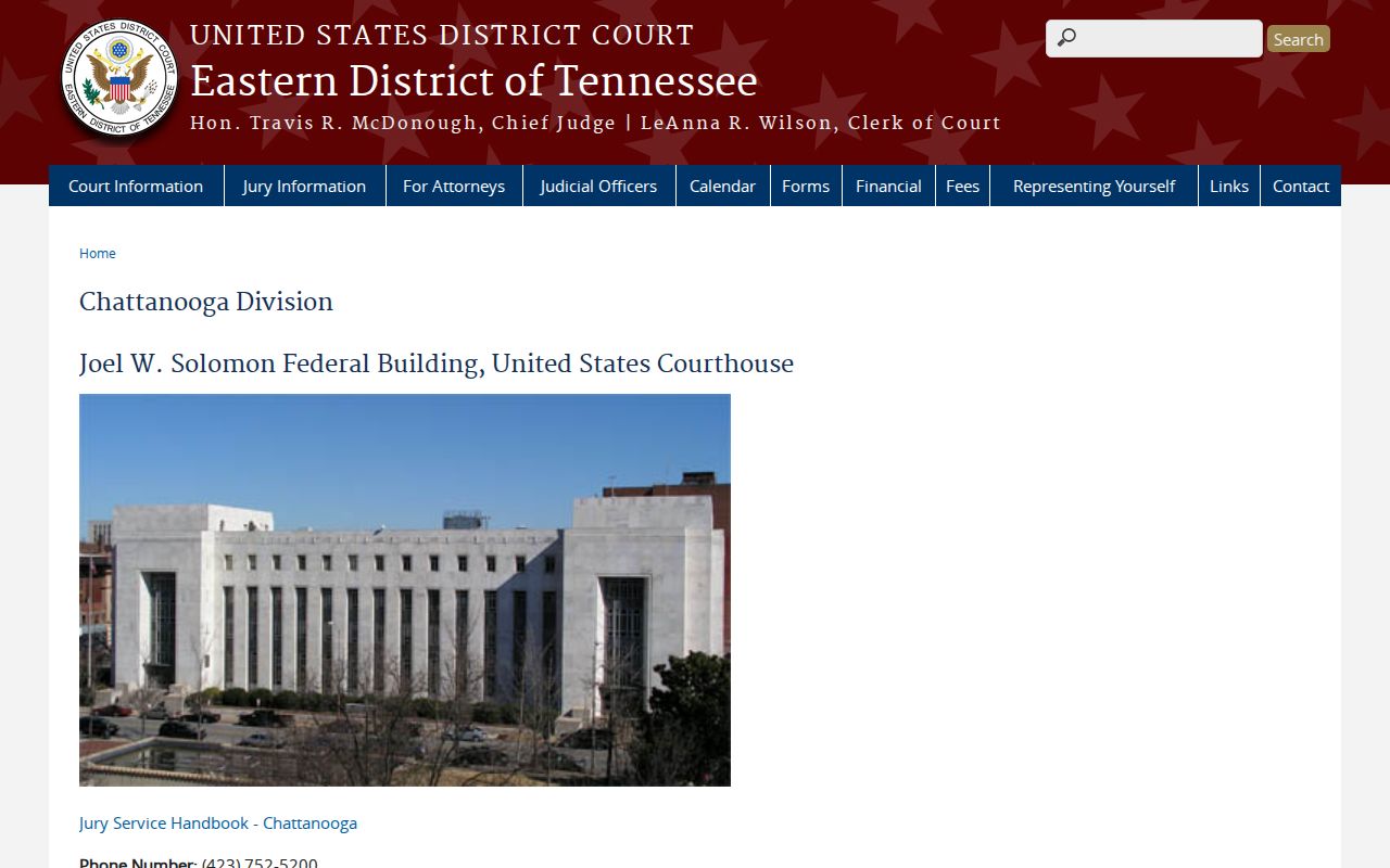 McMinn County federal warrant records referral to the Chattanooga federal courthouse